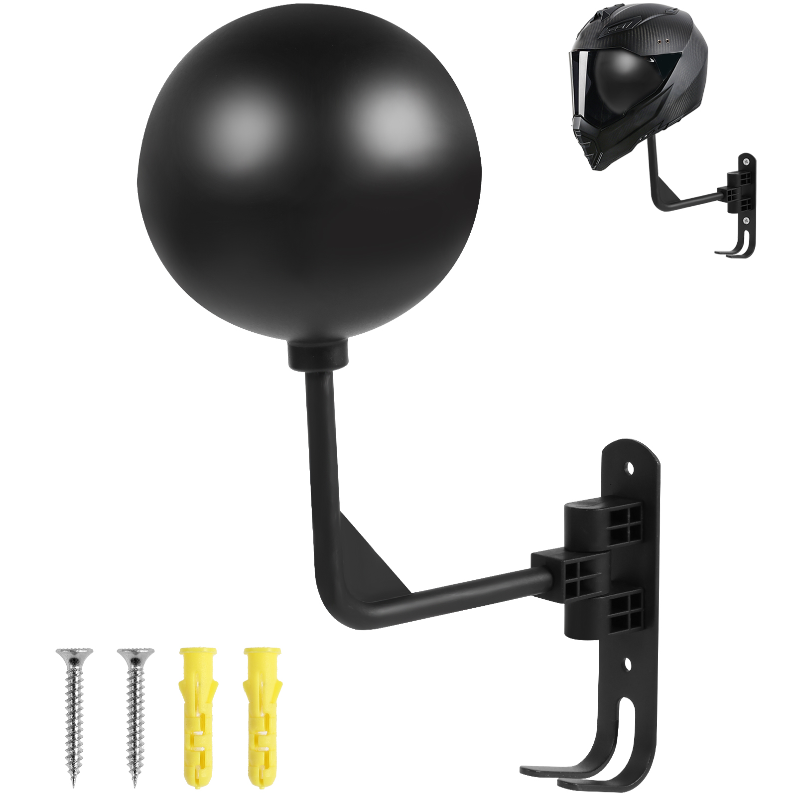 Motorcycle Gear Wall Mount - 오토바이 헬멧 홀더 180 ° 회전