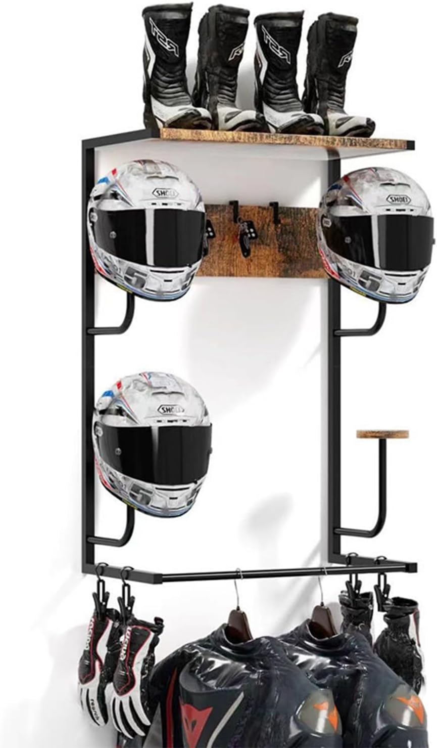 Motorcycle Gear Wall Mount - 오토바이 헬멧 거치대, 벽걸이형 헬멧 랙,