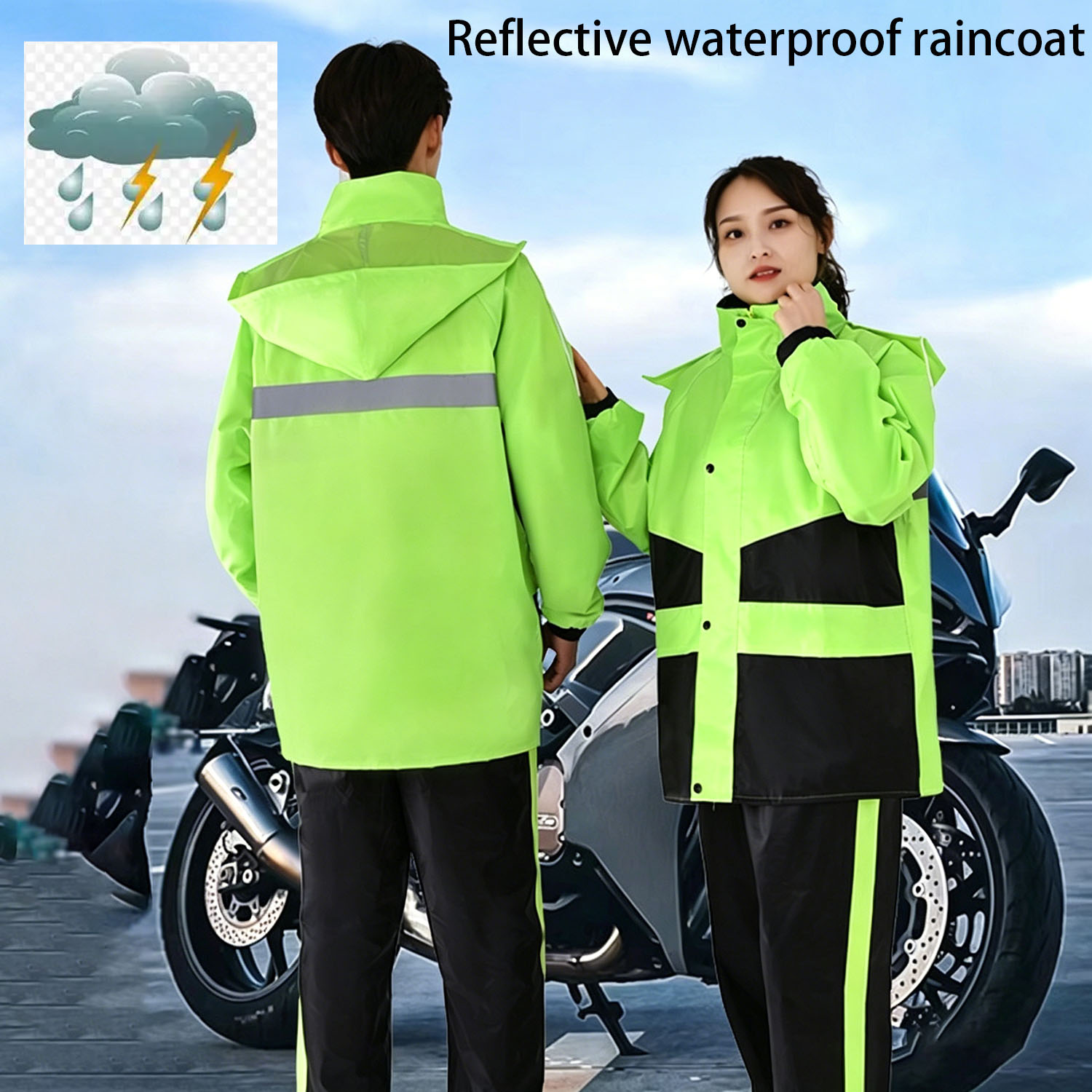 오토바이 레인코트 남녀공용 방수 레인기어 레인자켓 반사 - Motorcycle Gear For Woman 리뷰 및 가격