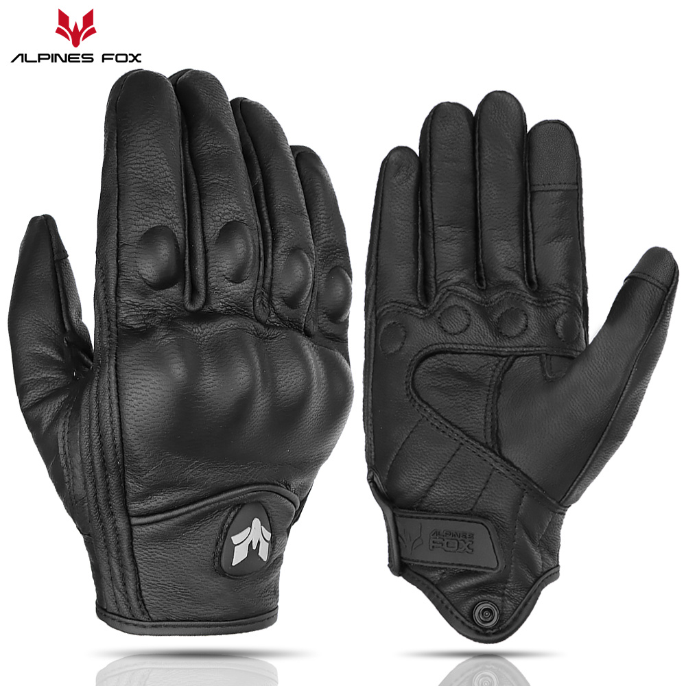 레트로 오토바이 가죽 장갑 빈티지 남성 여성 보호 터치 - Motorcycle Gear Fox 리뷰 및 가격