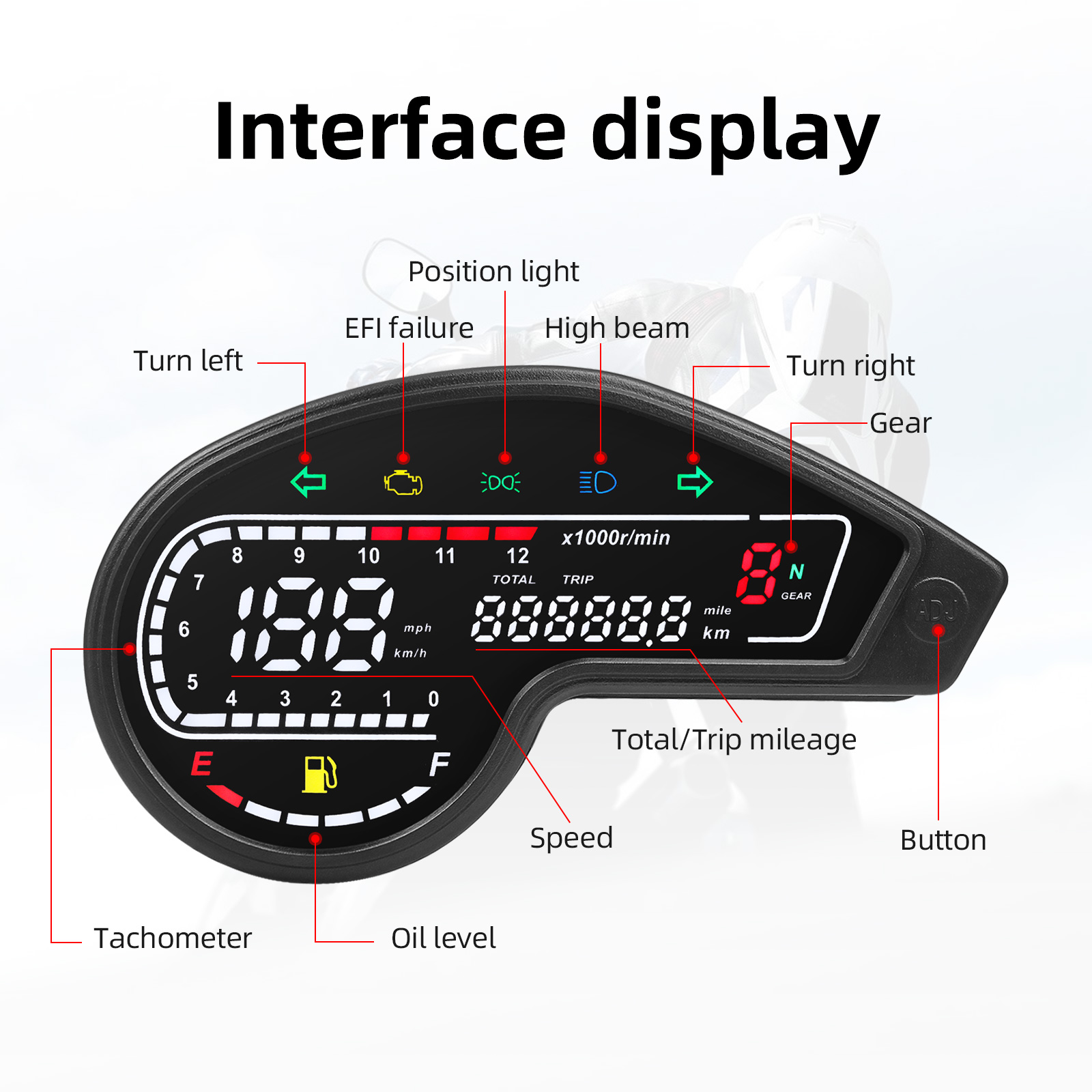 혼다 XR150 XR150 오토바이 LED 디지털 속도 - Motorcycle Gear Honda 리뷰 및 가격