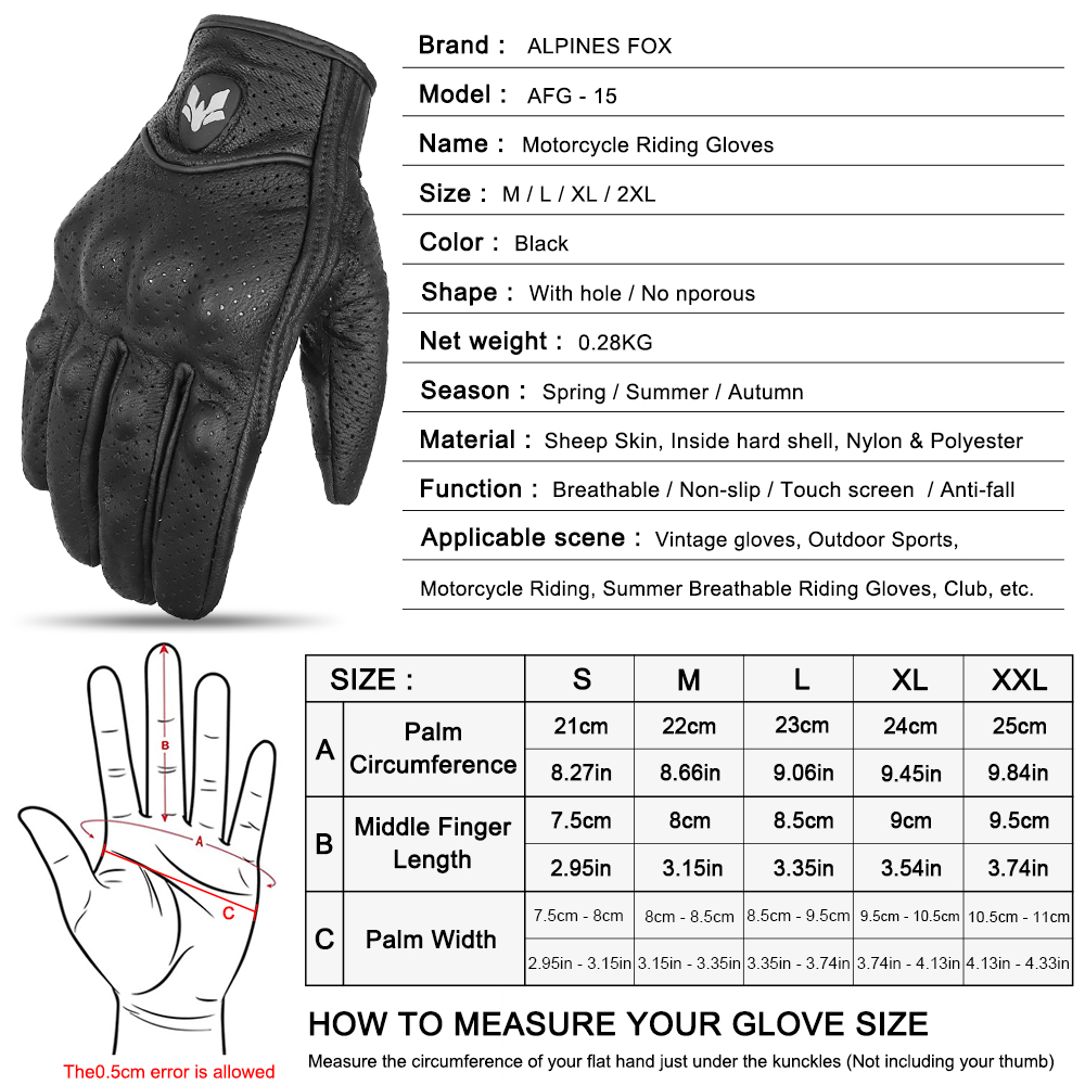 빈티지 정품 가죽 천공 오토바이 장갑 남자 여자 레트로 - Motorcycle Gear Fox 리뷰 및 가격
