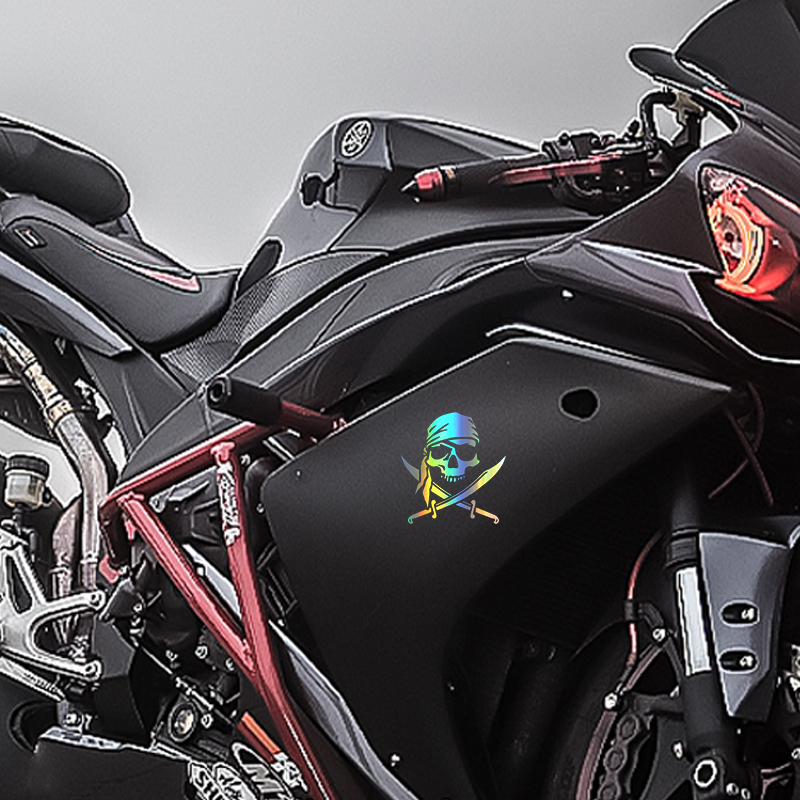 G172 패션 맞춤형 맞춤형 해적 해골 데칼 오토바이, - Motorcycle Gear Outfit 리뷰 및 가격