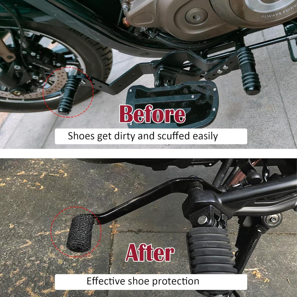 오토바이 시프터 슈즈 프로텍터 조절 가능한 탄성 스트랩 - Motorcycle Gear Boots 리뷰 및 가격